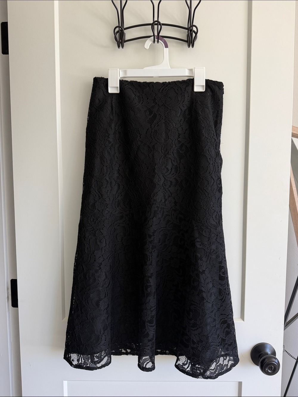 Black Lace A-Line Women's Skirt